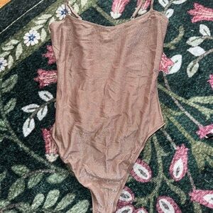 SKIMS Shimmering Tan Bodysuit